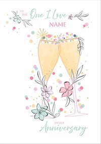 Tap to view Pop Fizz One I love Happy Anniversary Card