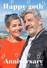 Tap to view Happy 20th Anniversary Full Photo Upload Card