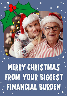 Biggest Financial Burden Christmas card