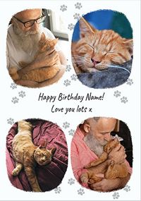 Tap to view Cat 4 Photo Birthday Card