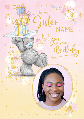 Me To You Sister Birthday Photo Card