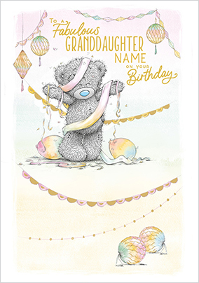 Me To You Granddaughter Birthday Card