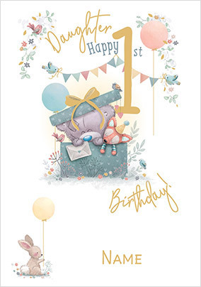 Me To You Tiny Tatty Daughter's 1st Birthday Card