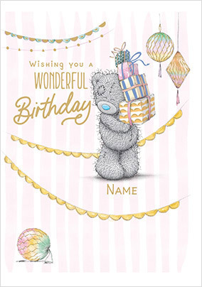 Me To You Wonderful Birthday Card