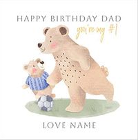 Tap to view No.1 Dad Happy Birthday Card