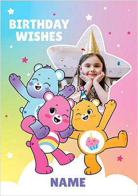 Care Bear Birthday Wishes Photo Card