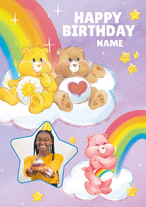 Care Bear Birthday Photo Card