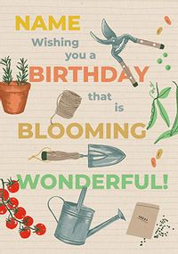 Tap to view Blooming Wonderful Gardening Birthday Card