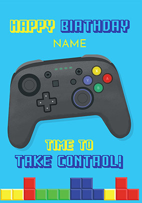 Take Control Birthday card