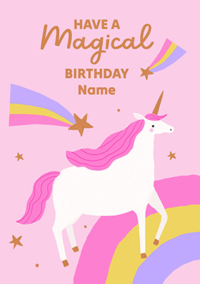 Have a Magical Birthday Unicorn Card