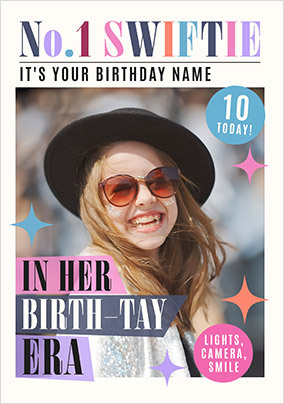 No 1 Swiftie Magazine 10th Birthday Photo Card