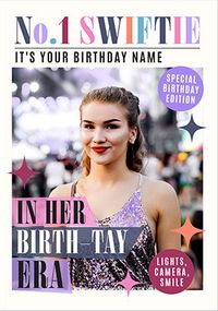 Tap to view No 1 Swiftie Magazine  Birthday Photo Card