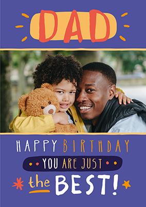 Best Dad Photo Birthday Card