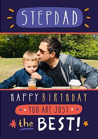 Tap to view The Best Stepdad Photo Birthday Card