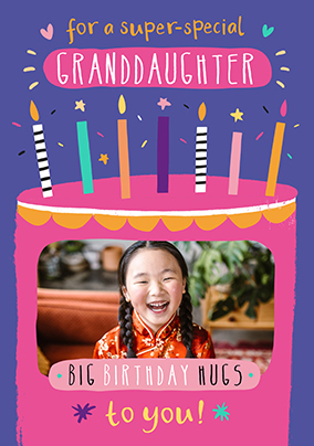 Super Special Granddaughter Photo Birthday Card