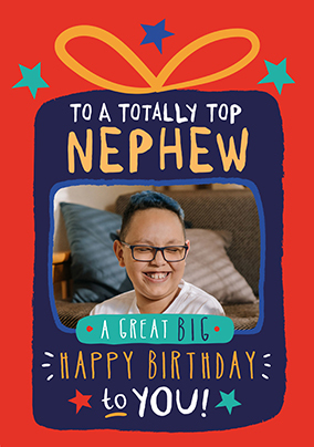 Top Nephew Photo Upload Birthday Card