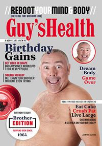 Tap to view Guy's Health Magazine Brother Birthday Photo Card