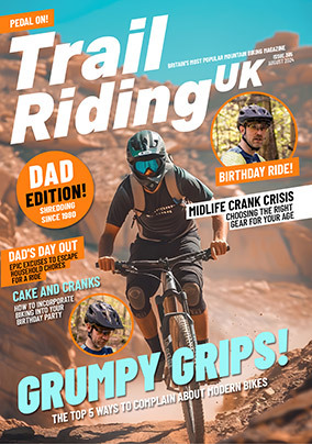 Trail Riding Magazine Dad Birthday Photo Card