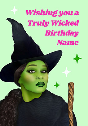 Wishing You A Wicked Birthday Personalised Card