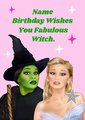 Fabulous Witch Personalised Wicked Birthday Card