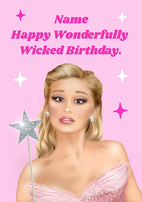 Wonderfully Wicked Birthday Personalised Card