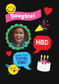 Tap to view Daughter Text Message Photo Birthday Card