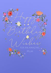 Tap to view Amazing Mum Floral Birthday Card