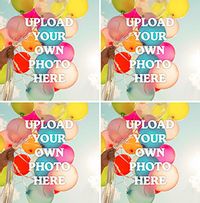 Tap to view Create Your Own 4 Photo Upload Square Card