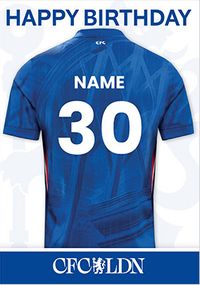 Tap to view Chelsea Football T-shirt 30th Birthday Card