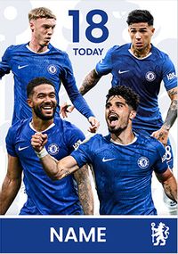 Tap to view Chelsea Football Players 18th Birthday Card