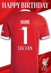 Tap to view Liverpool Football T-shirt Birthday Card