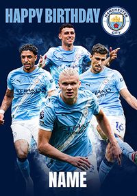 Tap to view Manchester City Football Players Birthday Card