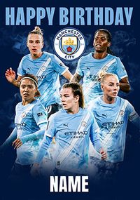 Tap to view Man City Female Players Birthday Card