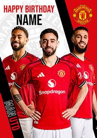 Tap to view Manchester United Football Players Birthday Card