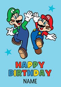 Tap to view Super Mario & Luigi Birthday Card