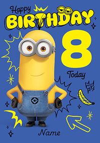Tap to view Minions 8 Today Birthday Card