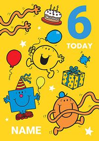 Tap to view Mr Men 6 Today Birthday Card