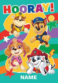 Tap to view Paw Patrol Hooray Age 2 Birthday Card