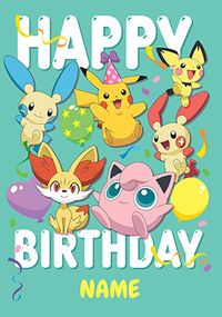 Tap to view Pokemon Happy Birthday Card