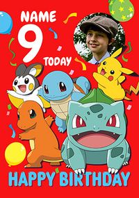 Tap to view Pokemon 9 Today Birthday Photo Card