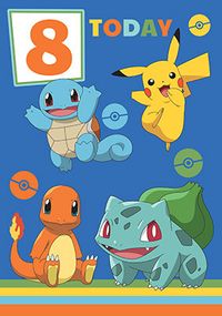 Tap to view Pokemon 8 Today Birthday Card