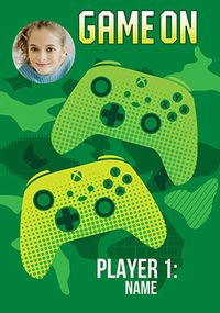 Tap to view Xbox Game On Birthday Photo Card
