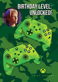 Tap to view Xbox Birthday Unlocked Photo Card
