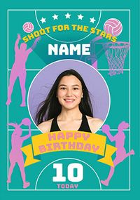 Tap to view Photo Upload Netball Birthday Card