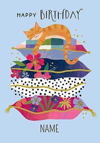 Tap to view Comfy Cat Birthday Card