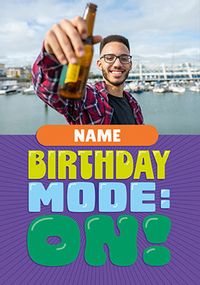 Tap to view Birthday Mode: On Photo Card