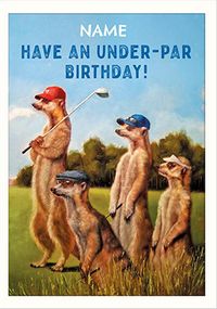 Tap to view Under Par Birthday Card