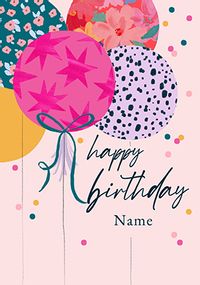 Tap to view Decorative Birthday Balloons Personalised Card