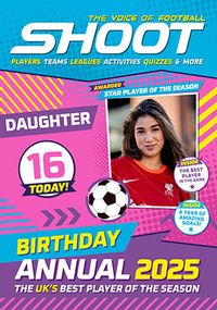 Tap to view Annual Shoot Magazine Daughter 16th Multi Photo Birthday Card