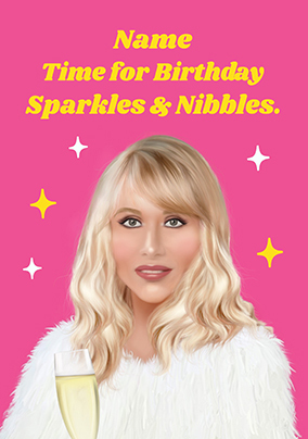 Birthday Sparkles and Nibbles Amandaland Spoof Card